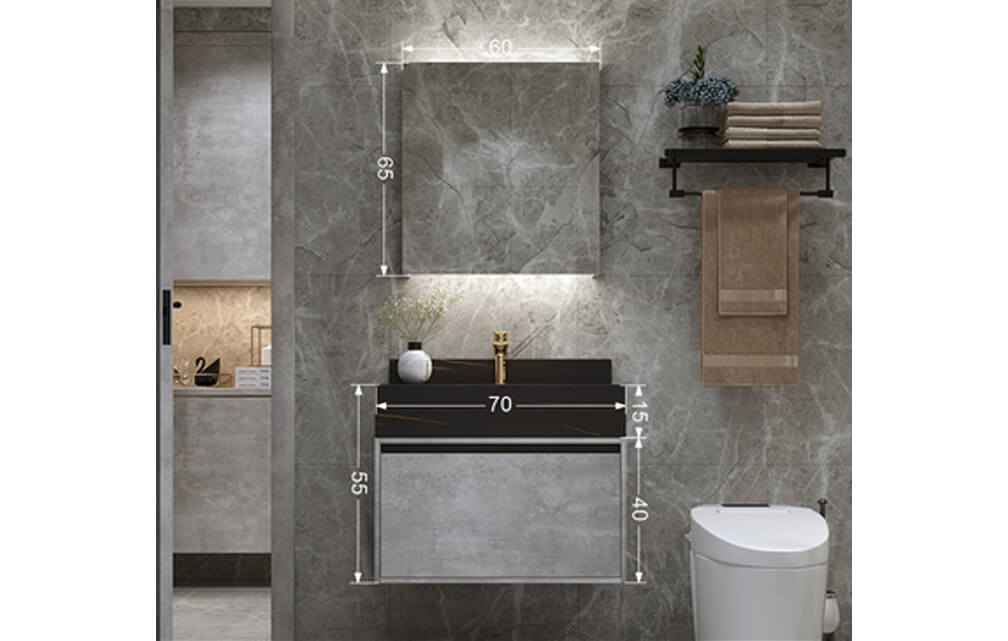 Marble-Effect Porcelain Countertop for Bathroom Vanities