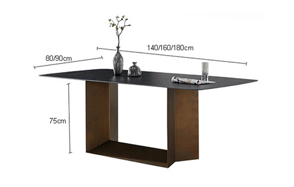 dining table-Modern Italian marble design sintered stone dining table dining room furniture