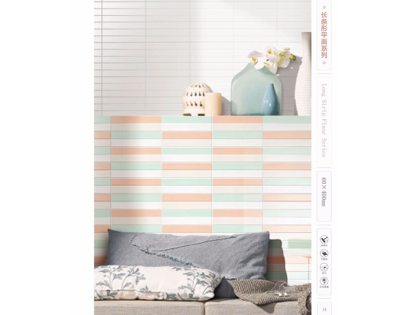 subway tile-2.4X16 Long rectangle subway tile herringbone backsplash