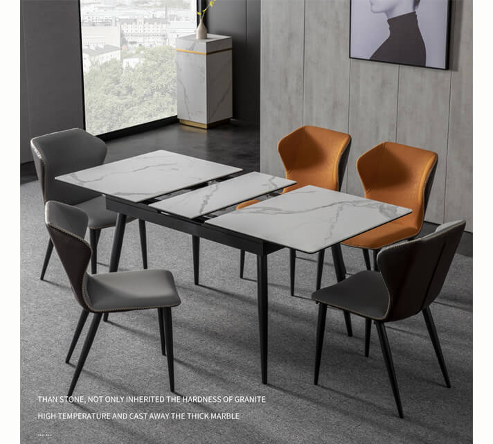 aninz Rectangular Extending Ceramic Table for dining room