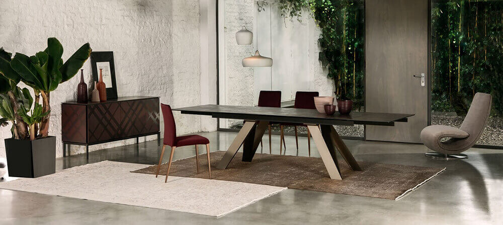 aninz extending ceramic dining table